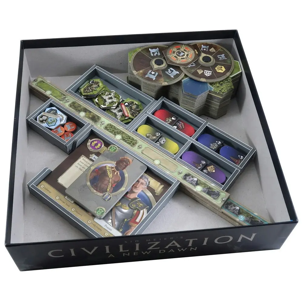 Folded Space Game Inserts Divider Tray Organiser For Civilization A New Dawn