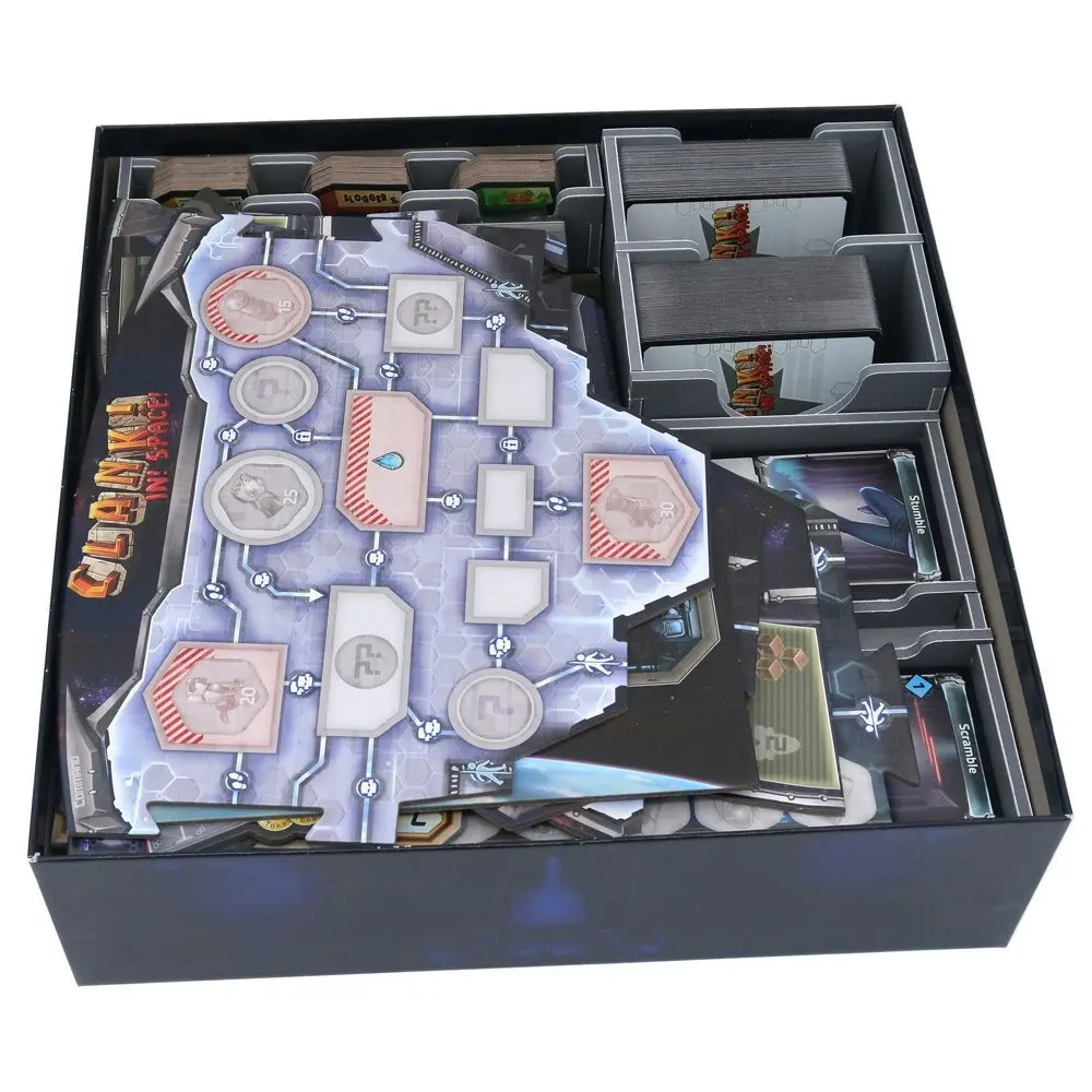 Folded Space Game Inserts Divider Tray For Clank! In Space Plus Expansions