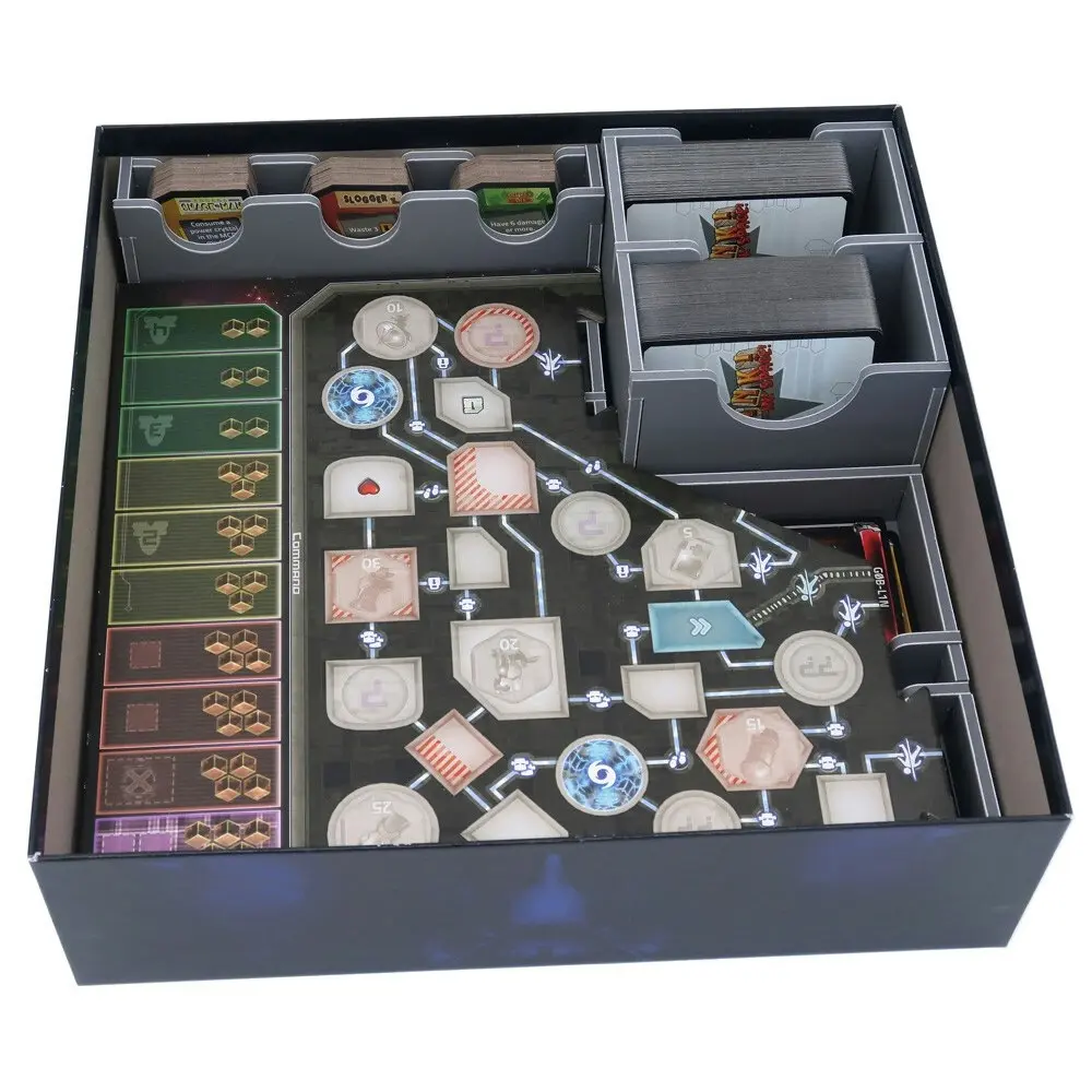 Folded Space Game Inserts Divider Tray For Clank! In Space Plus Expansions