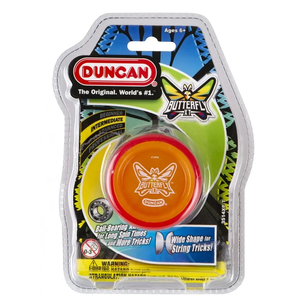 2x Duncan Yo Yo Intermediate Butterfly XT Kids/Children Classic Toy 6y+ Assorted