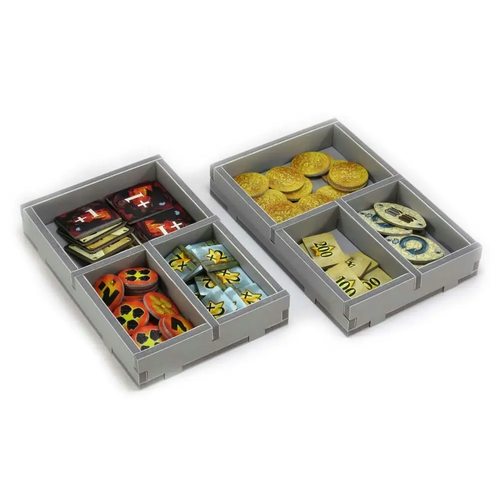 Folded Space Game Inserts Divider Tray Boardgame Organiser Russian Railroads