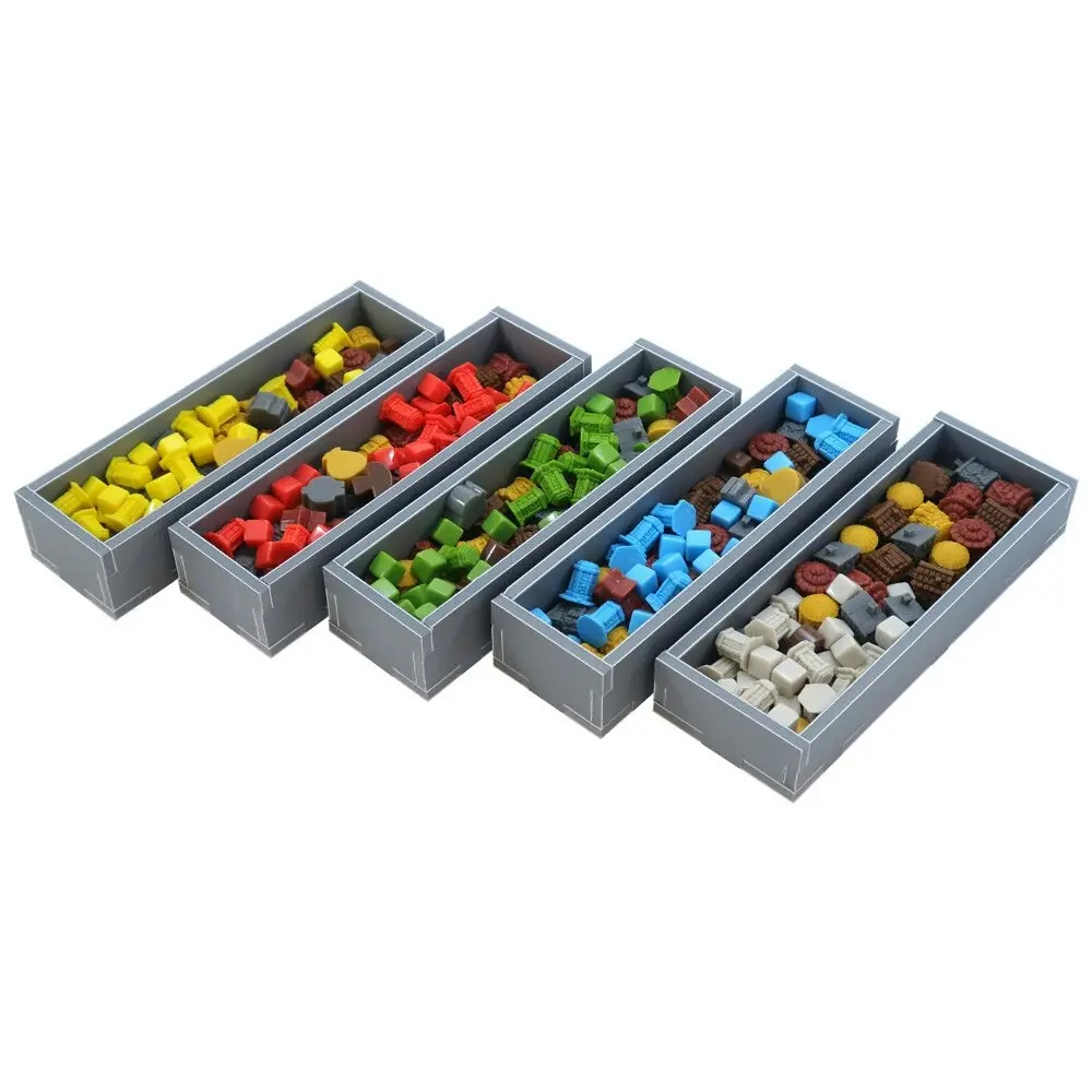 Folded Space Game Inserts Divider Tray Boardgame Organiser Box For Tapestry