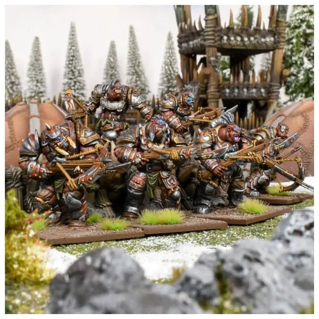 Mantic Games Kings Of War Ogre Shooters Horde Tabletop Miniature Figure Toy