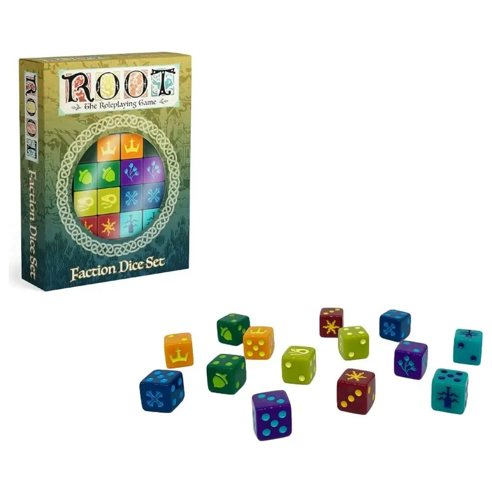 Magpie Games Root The Roleplaying Game 6-Sided Faction Dice Set Play Pack 10y+