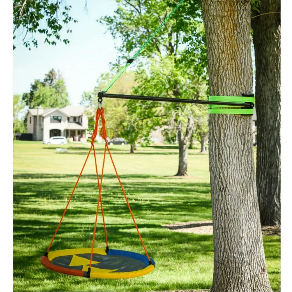 Slackers 102cm Sky Adventure Round Kids Tree/Ceiling Hanging Swing