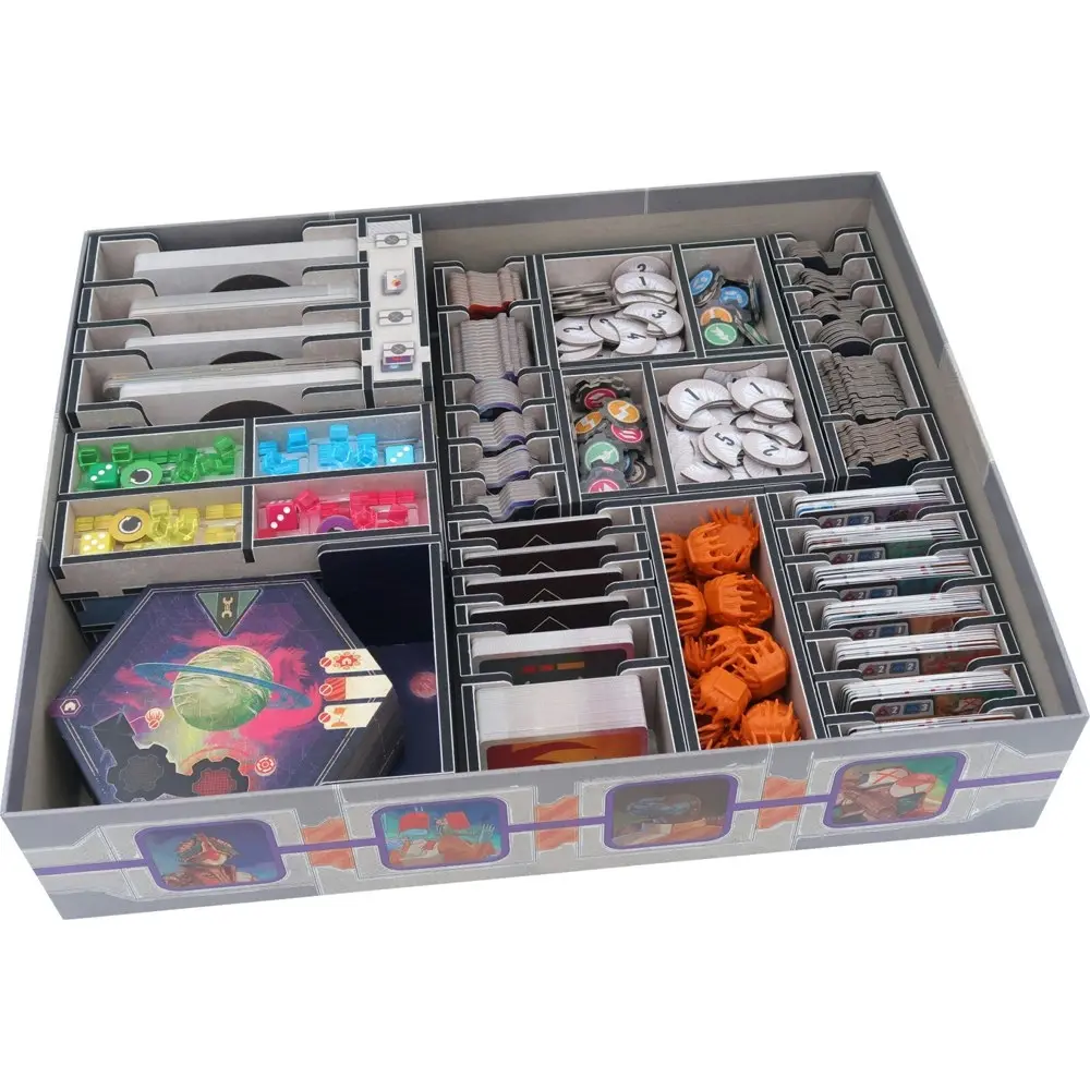 Folded Space Game Inserts Divider Tray Boardgame Organiser Box For Voidfall