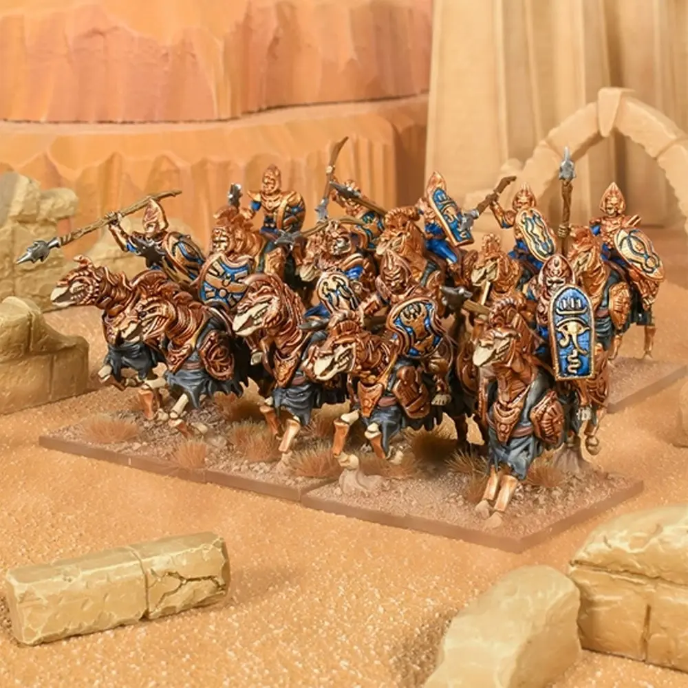 Mantic Games Kings Of War Empire Of Dust Revenant Cavalry Regiment Miniature Toy