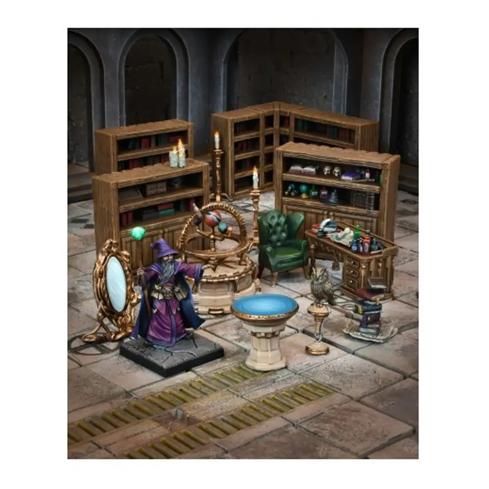 20pc Mantic Games Terraincrate Wizard's Study Miniature Tabletop Figure Set