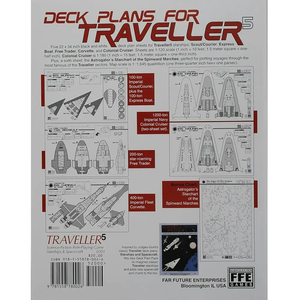 Far Future Traveller5 Starships & Spacecraft 1 Role-Playing Science-Fiction Game