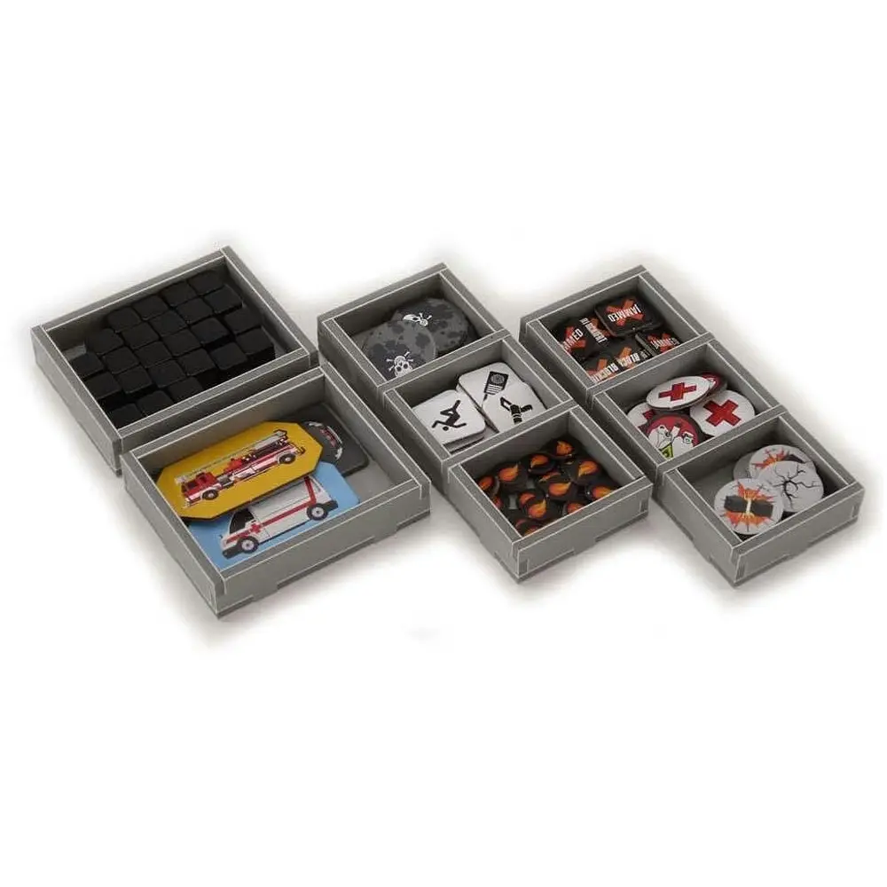 Folded Space Game Inserts Divider Tray Organiser For Flash Point Fire Rescue