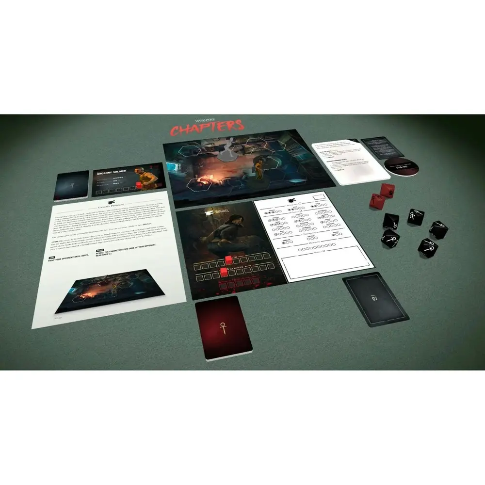 Flyos Games Vampire the Masquerade Chapters Tabletop Strategy Board Game 18y+