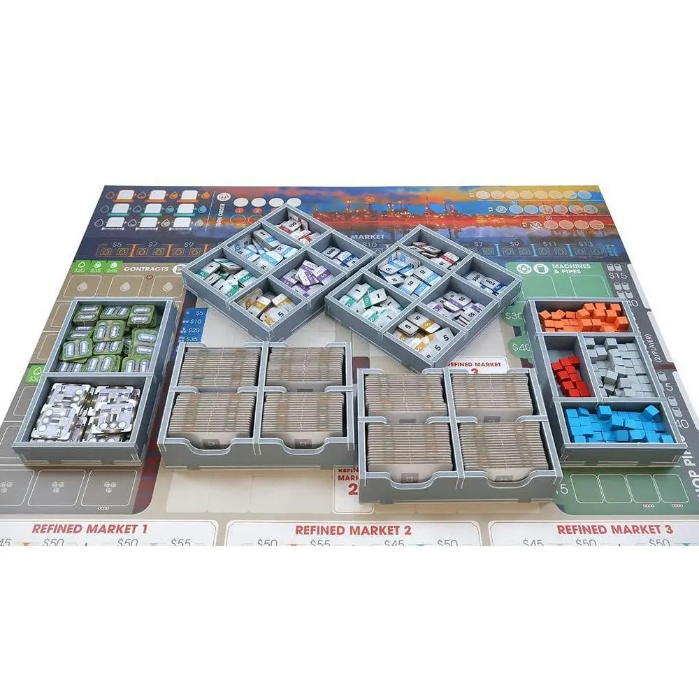 Folded Space Game Inserts Divider Tray Boardgame Organiser Box For Pipeline