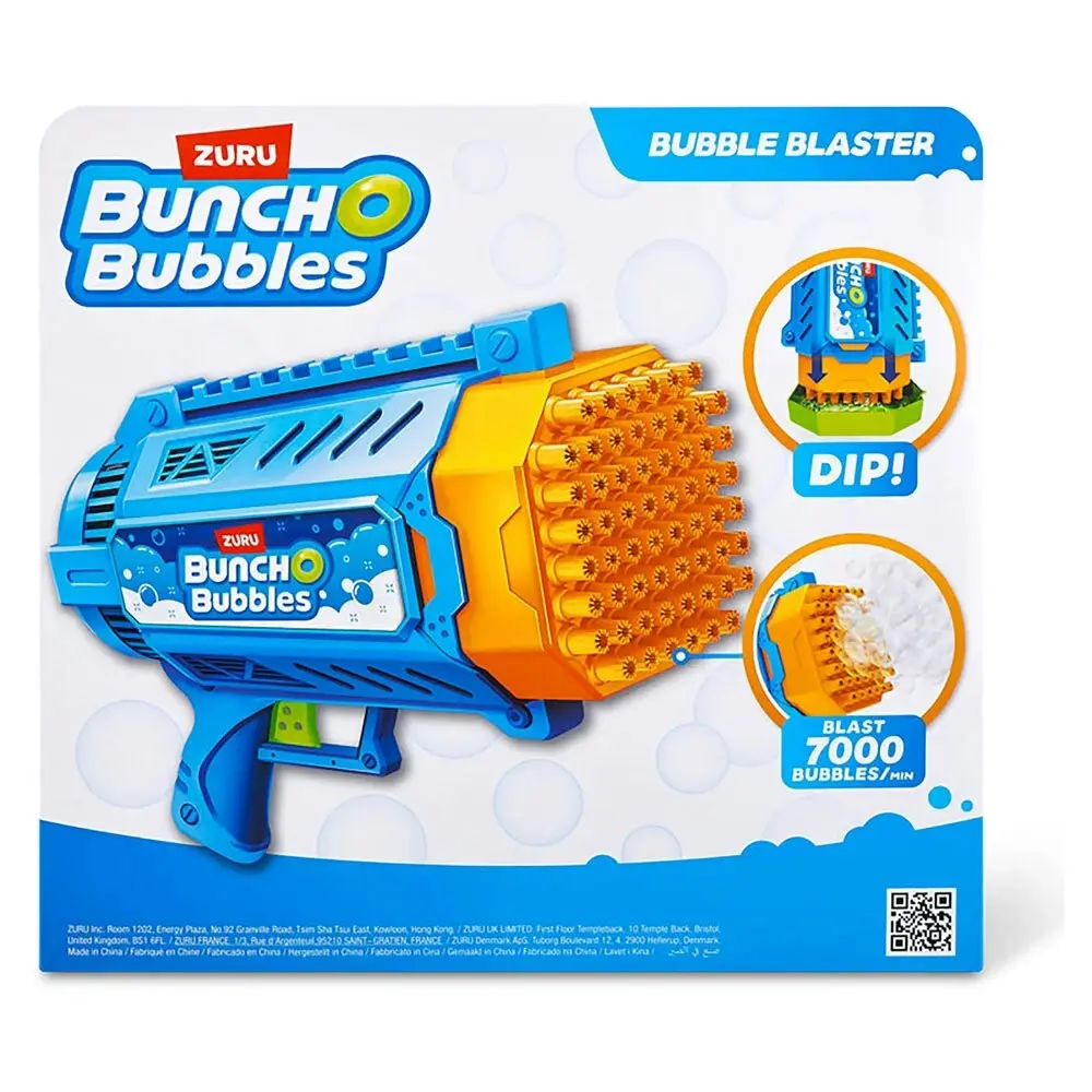 ZURU Bunch O Bubbles Motorised Gun Blaster Kids/Childrens Toy  - Medium 3+