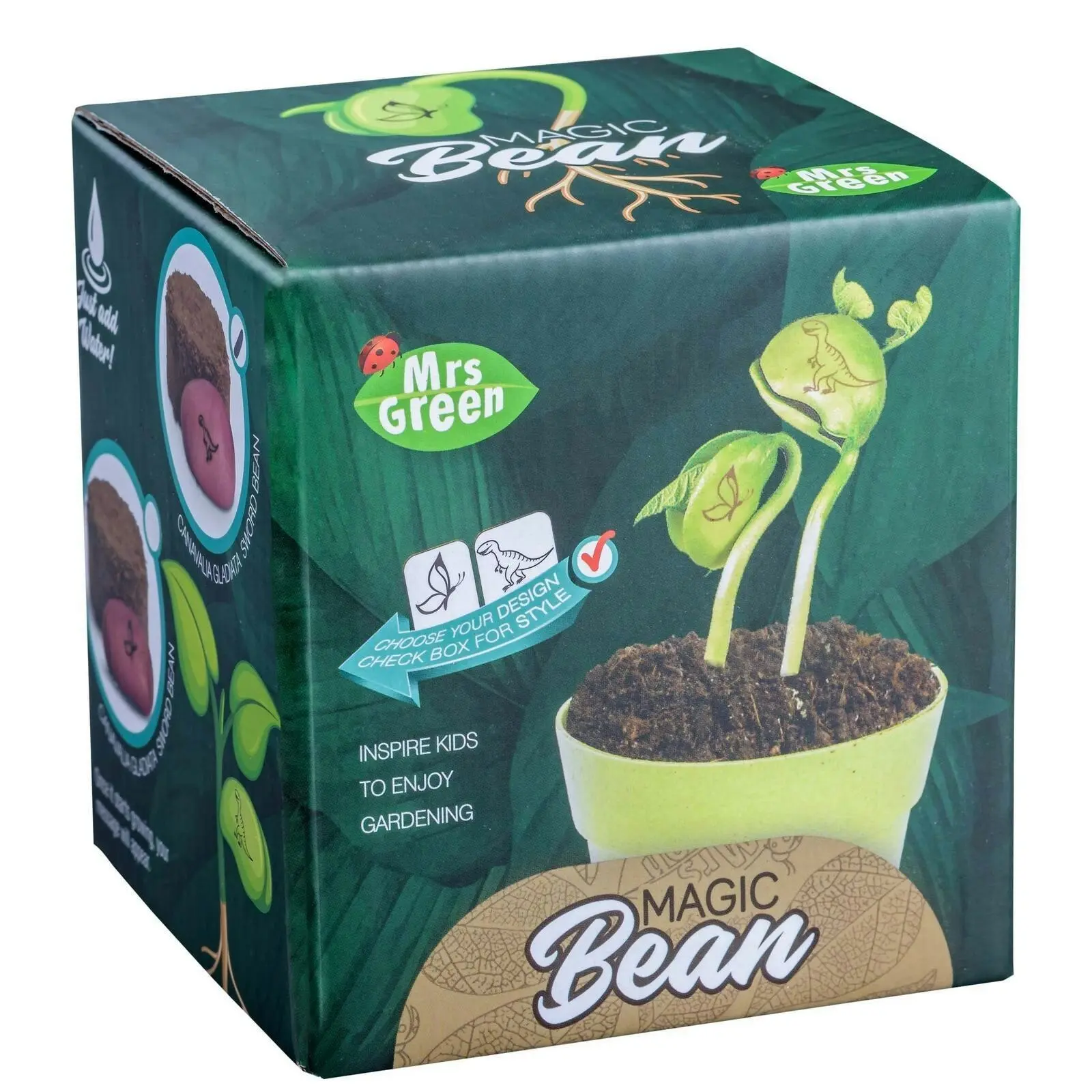 2x Mrs Green Magic Beans Growing Plant Kids/Child Science Educational Toy Assort