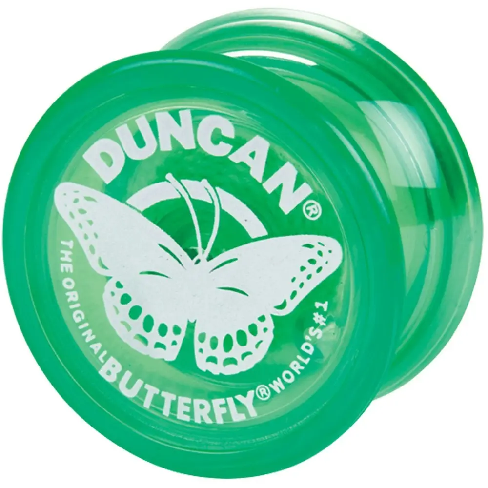 2x Duncan Yo Yo Beginner Kids/Children Classic Round Toy 6y+ Butterfly Assorted