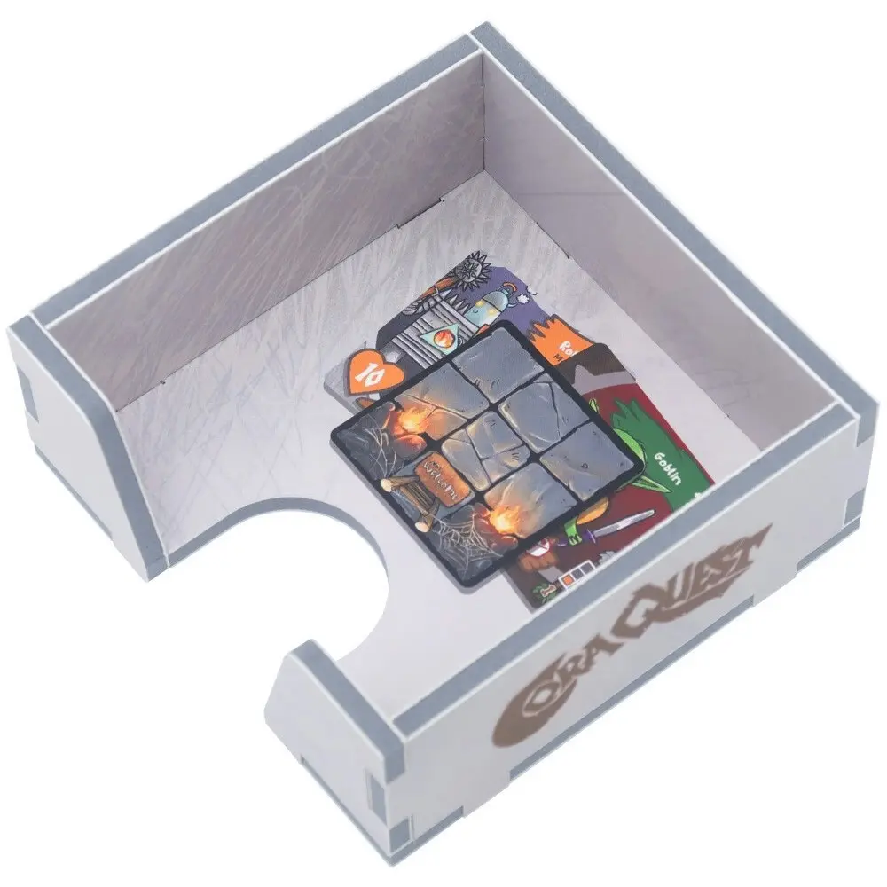 Folded Space Game Inserts Divider Tray Boardgame Organiser Box For CoraQuest