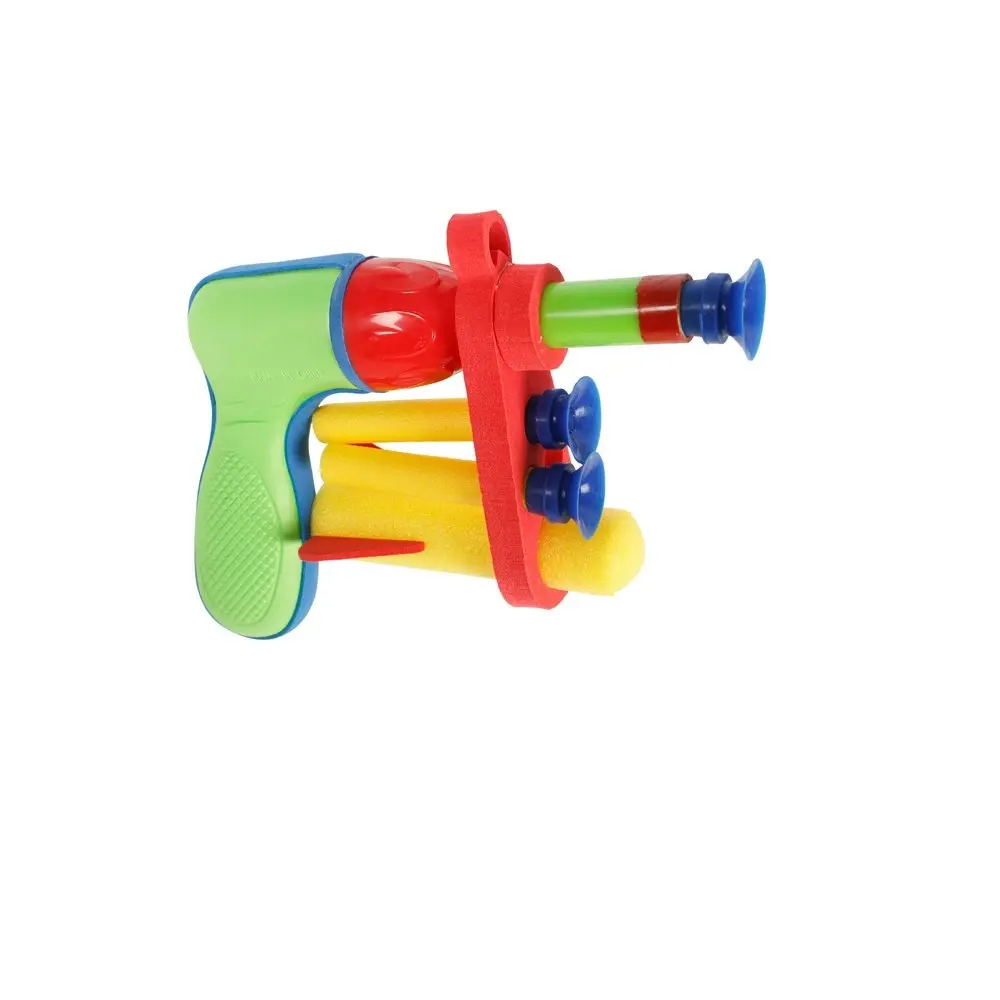 2x Razoo Aqua Splash Pop Gun W-1 Splash Rocket 3 Foam Darts Toy 12x19cm 3+