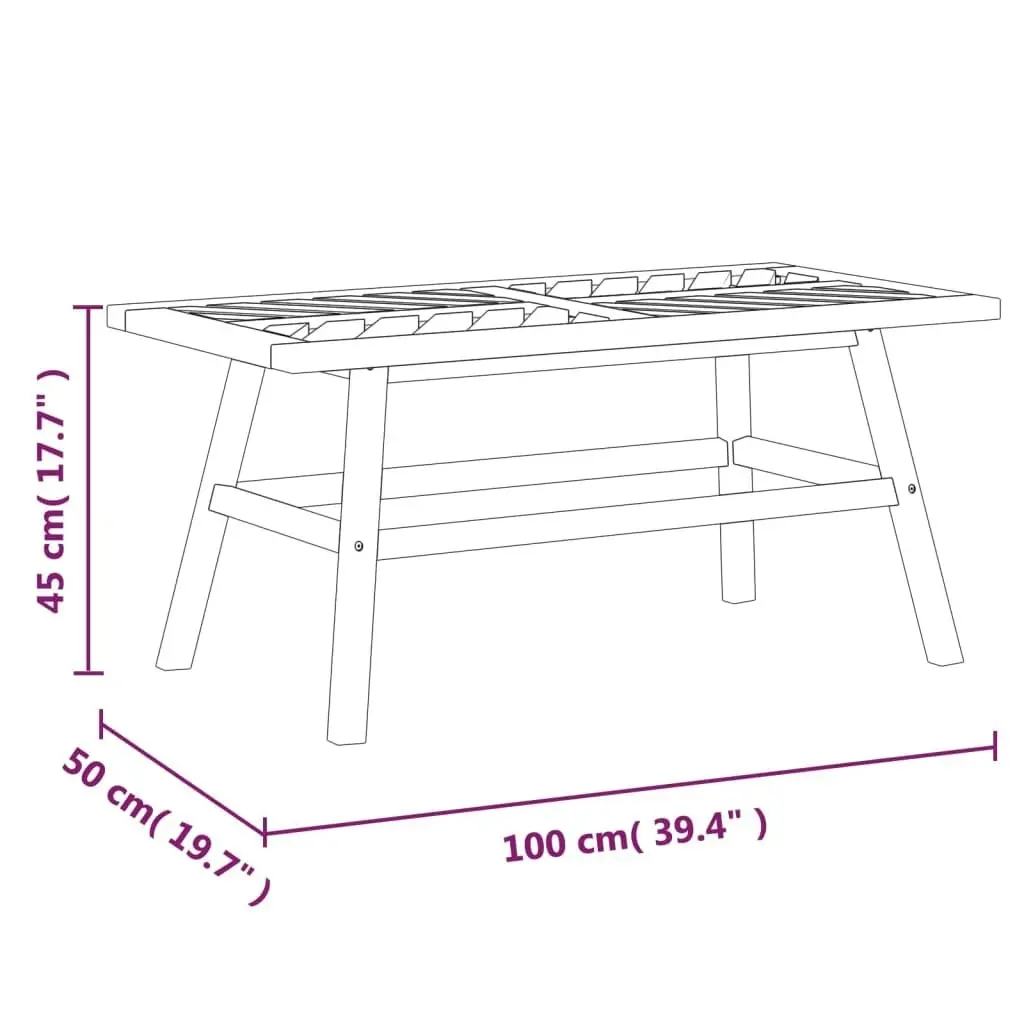 2 Piece Garden Lounge Set Solid Wood Acacia 362235