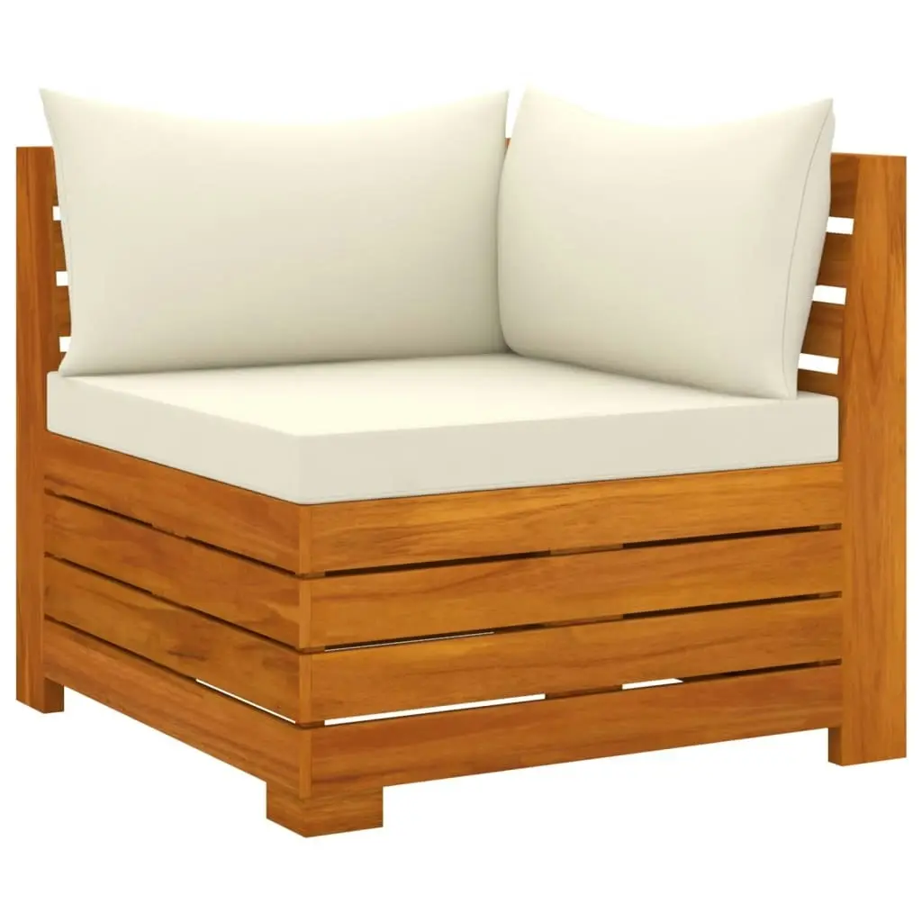 2-Seater Garden Sofa with Cushions Solid Wood Acacia 3087287