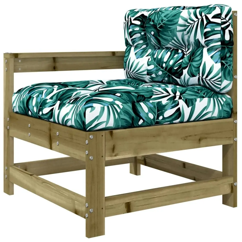 3 Piece Garden Lounge Set with Cushions Impregnated Wood Pine 825603