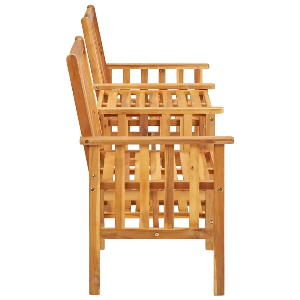 Garden Chairs with Tea Table 159x61x92 cm Solid Acacia Wood 45933