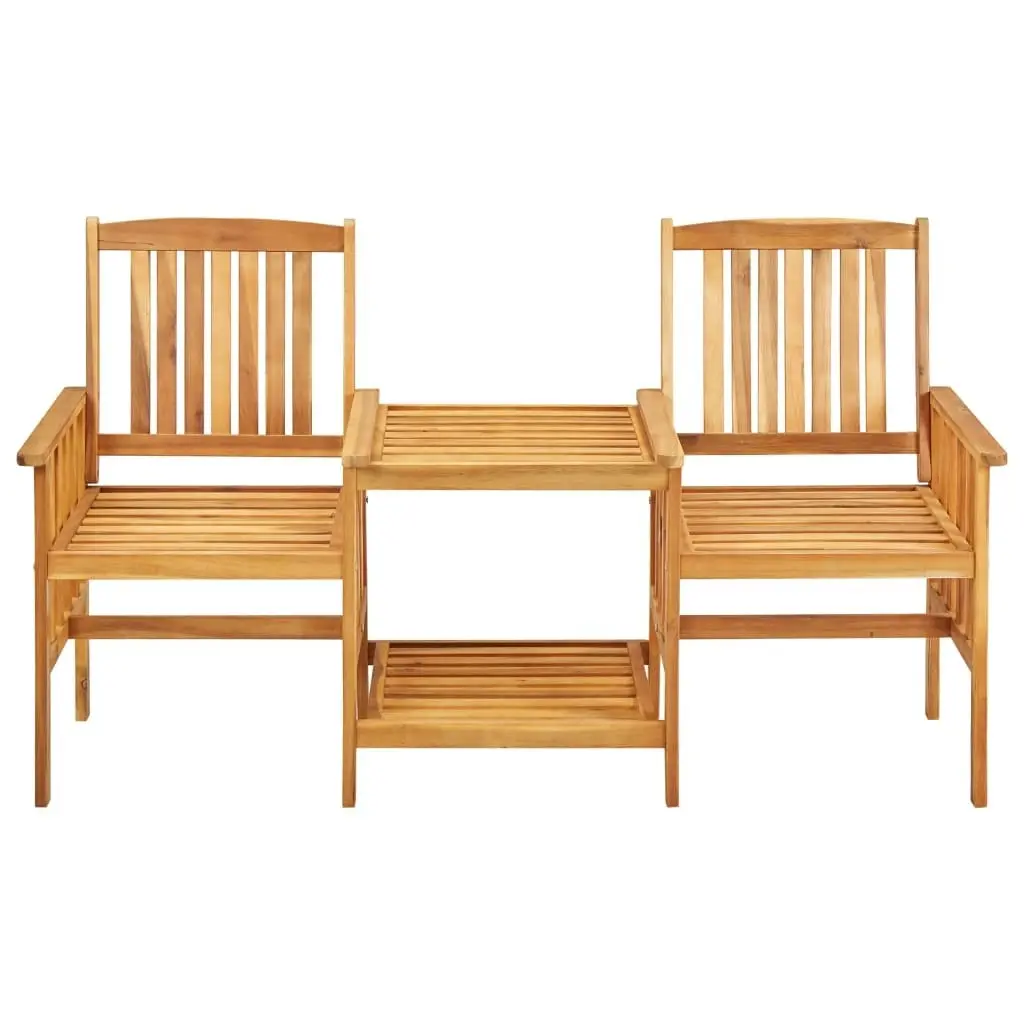 Garden Chairs with Tea Table 159x61x92 cm Solid Acacia Wood 45933