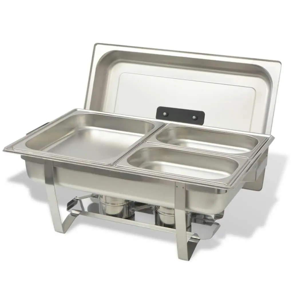 2 Piece Chafing Dish Set Stainless Steel 50528