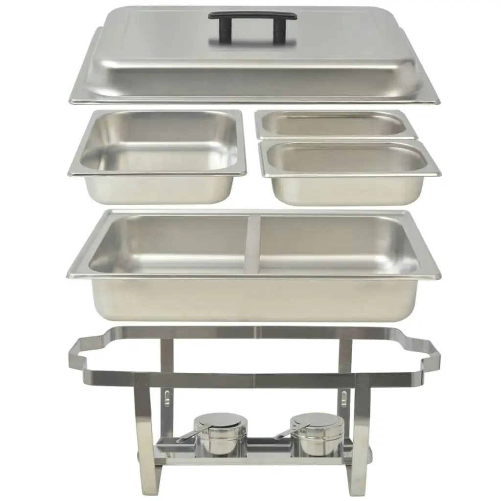 2 Piece Chafing Dish Set Stainless Steel 50528