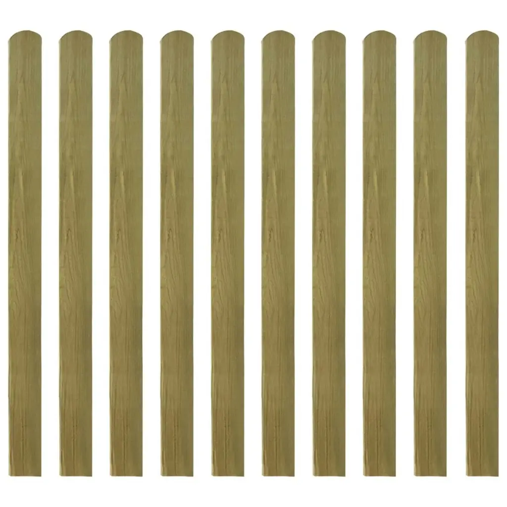 20 pcs Impregnated Fence Slats Wood 120 cm 3100946