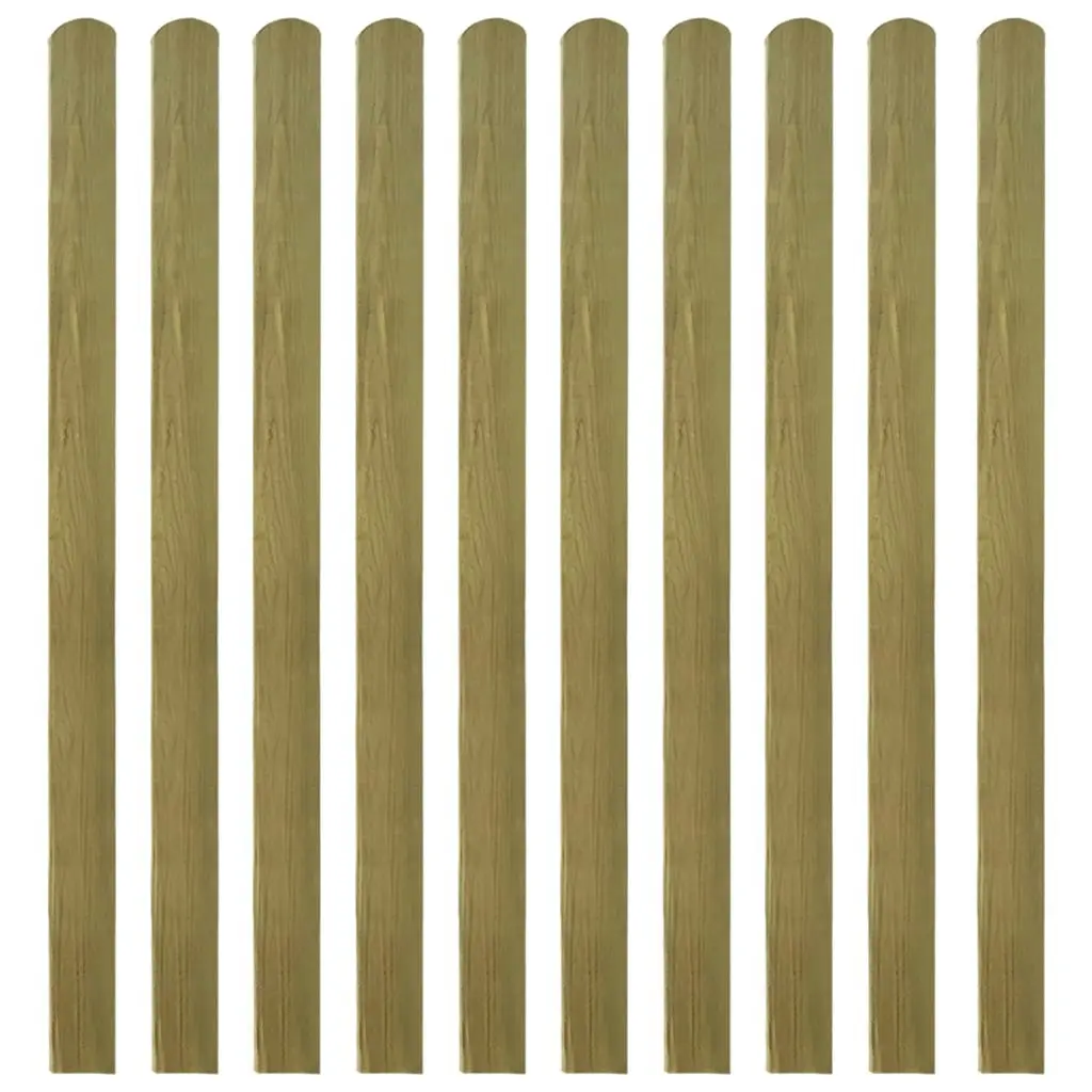 20 pcs Impregnated Fence Slats Wood 140 cm 3100948