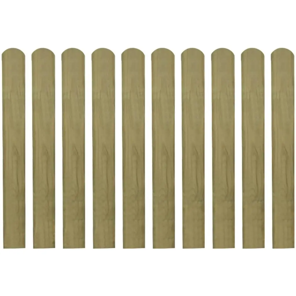 20 pcs Impregnated Fence Slats Wood 80 cm 3100942