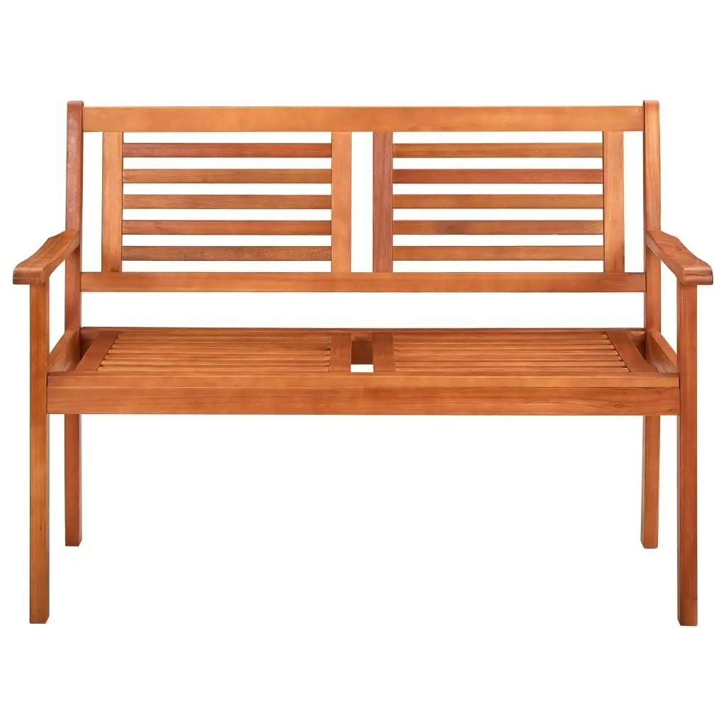 2-Seater Garden Bench 120 cm Solid Eucalyptus Wood 44398