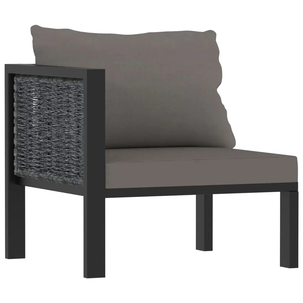 2-Seater Sofa with Cushions Anthracite Poly Rattan 49399