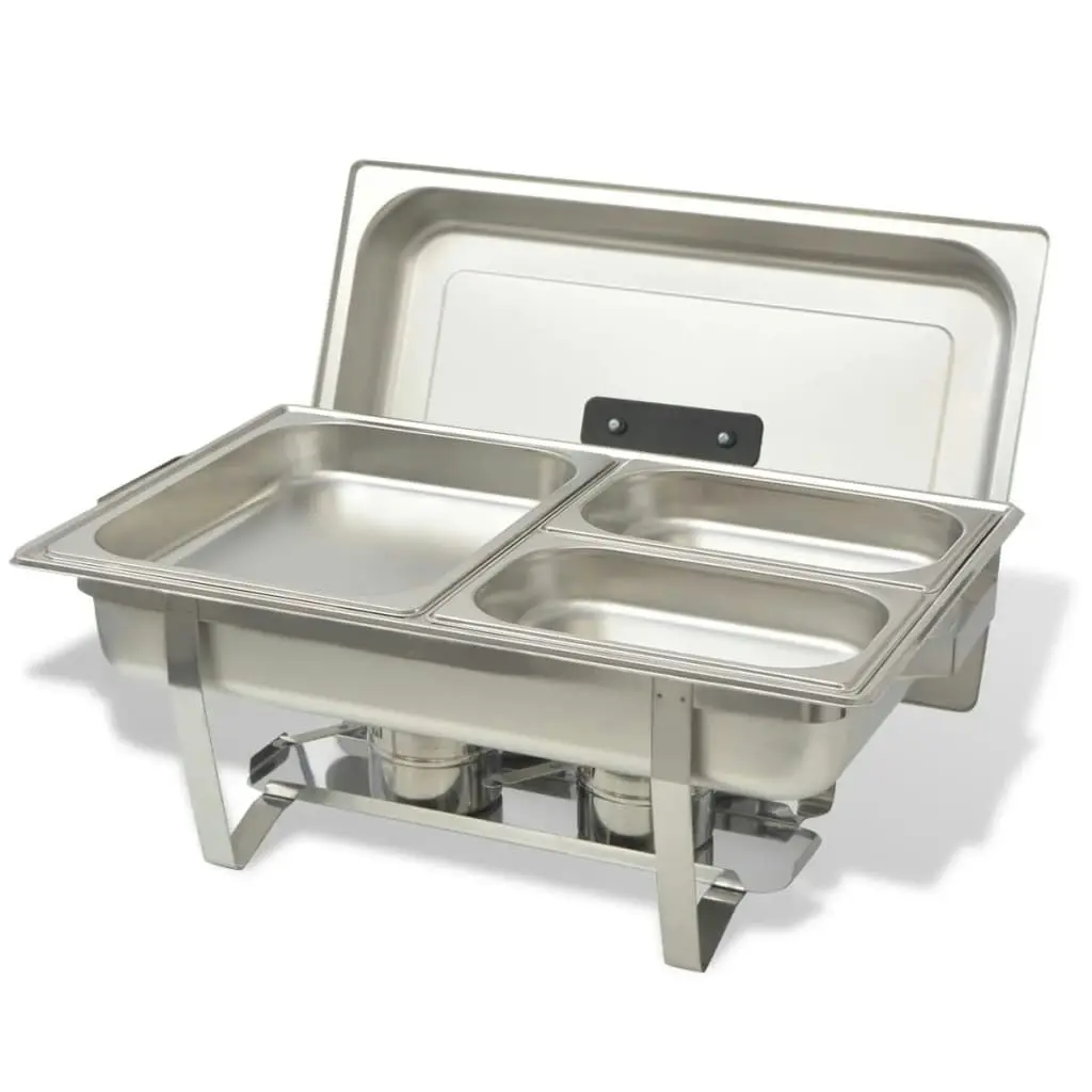 3 Piece Chafing Dish Set Stainless Steel 50529