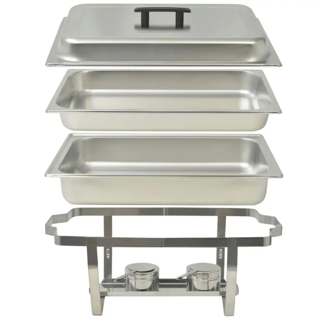 3 Piece Chafing Dish Set Stainless Steel 50529