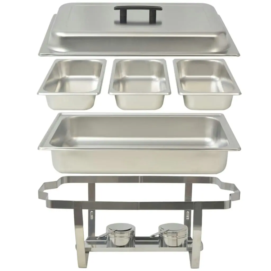 3 Piece Chafing Dish Set Stainless Steel 50529