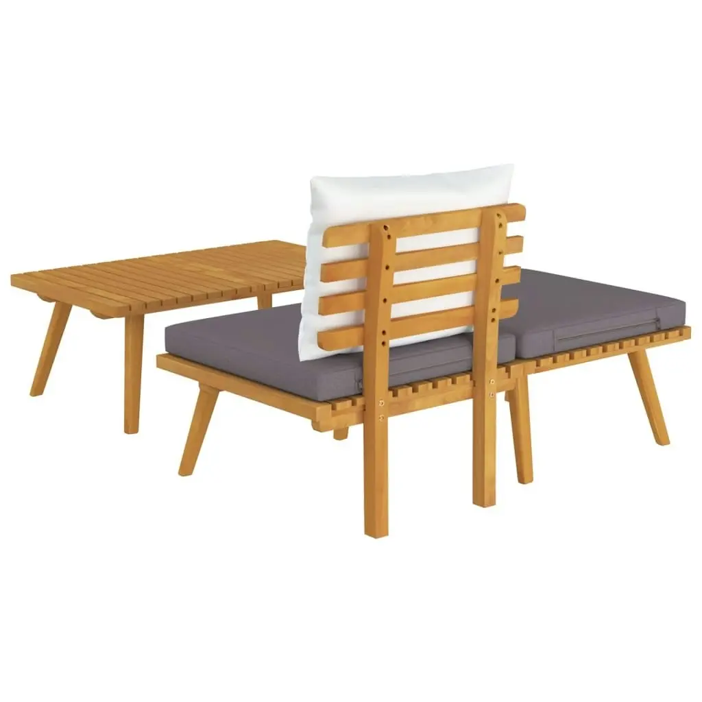 3 Piece Garden Lounge Set with Cushions Solid Acacia Wood 316265