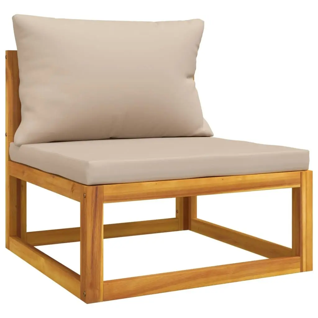 3 Piece Garden Lounge Set with Cushions Solid Wood Acacia 360001