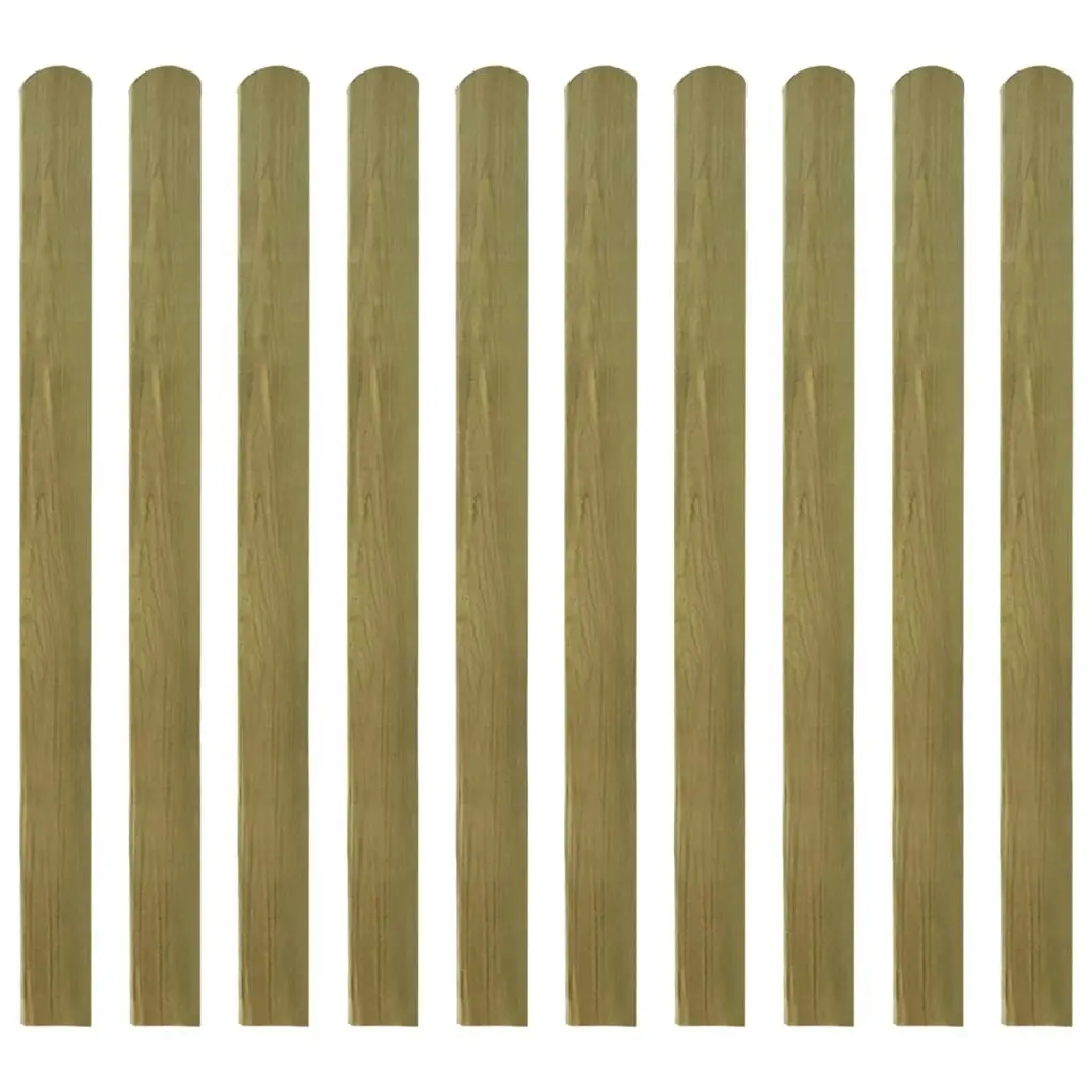 30 pcs Impregnated Fence Slats Wood 120 cm 3100947