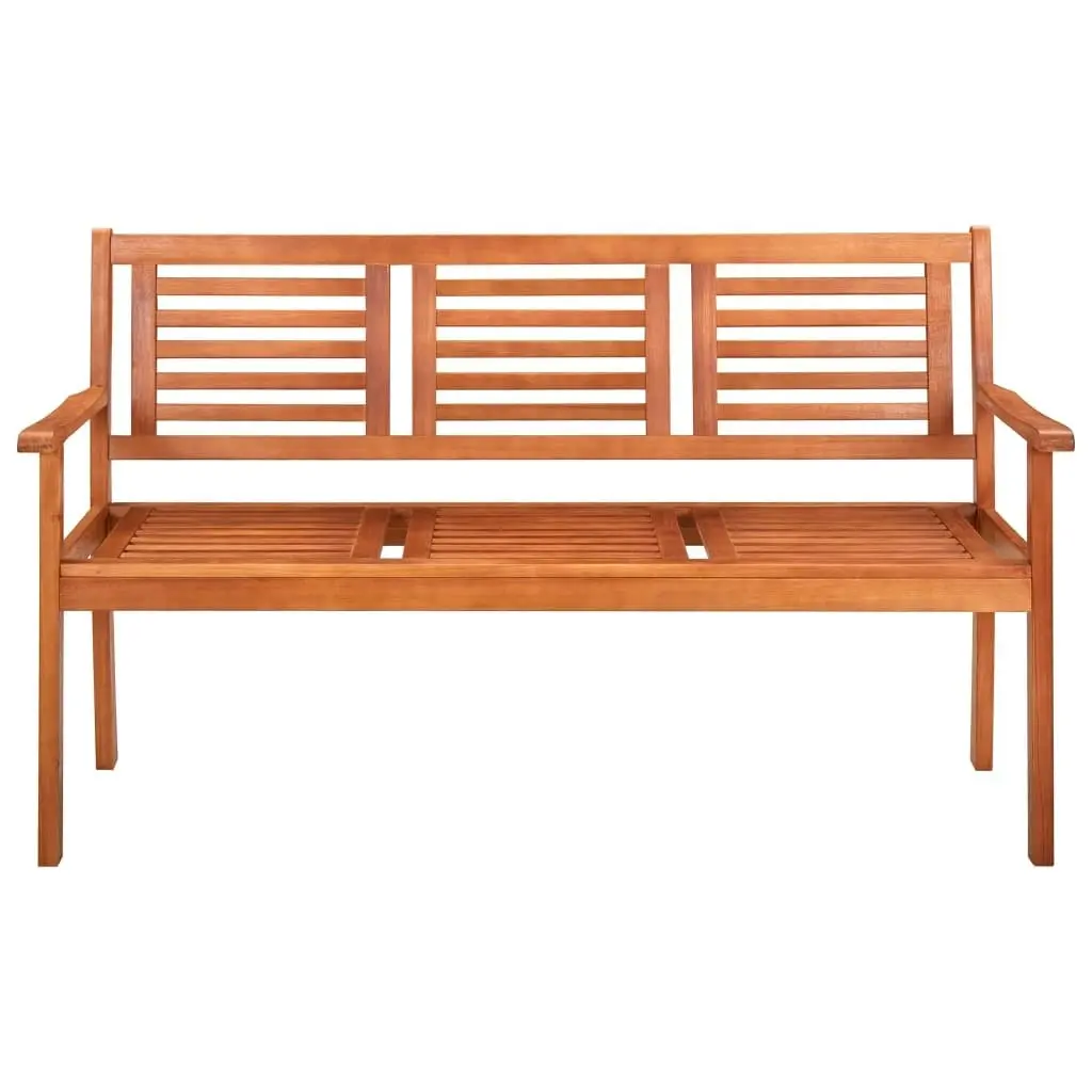 3-Seater Garden Bench 150 cm Solid Eucalyptus Wood 44399