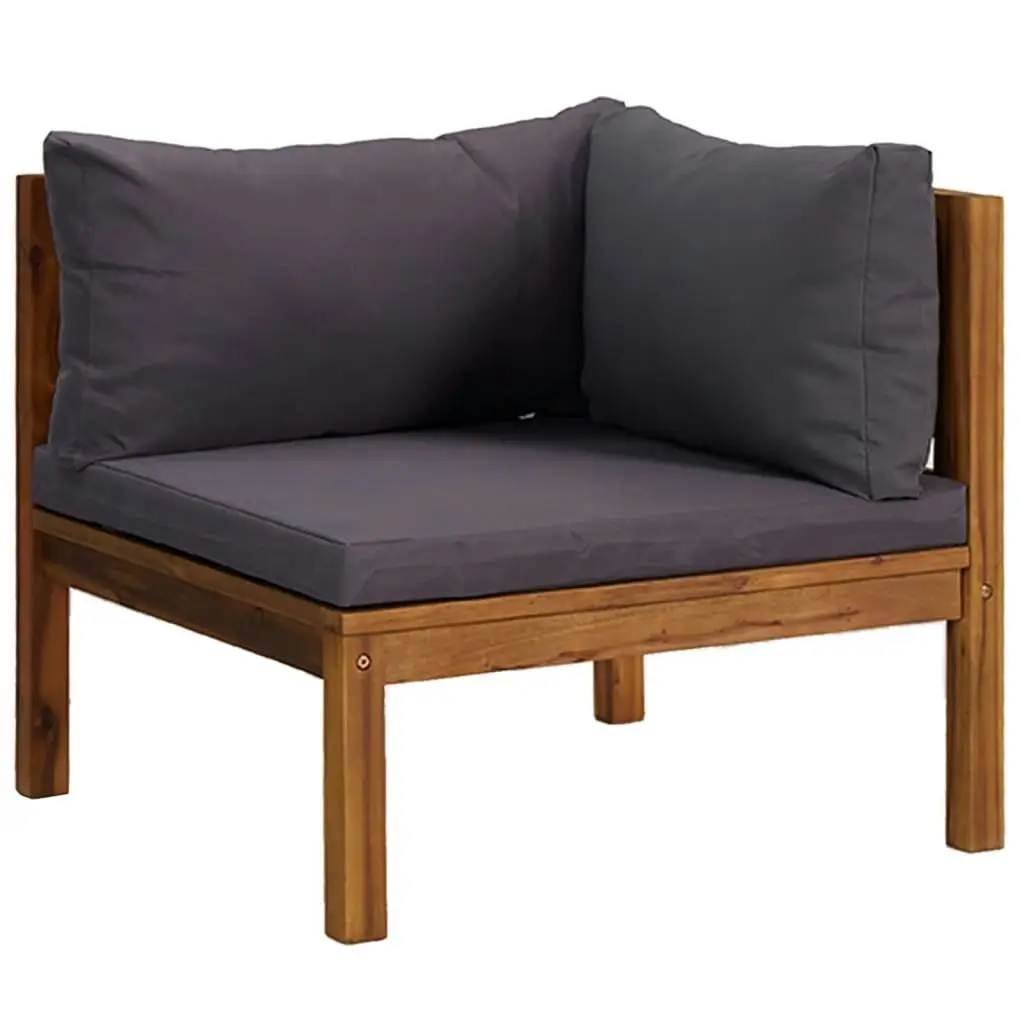 3-Seater Garden Sofa with Cushion Solid Acacia Wood 3086900