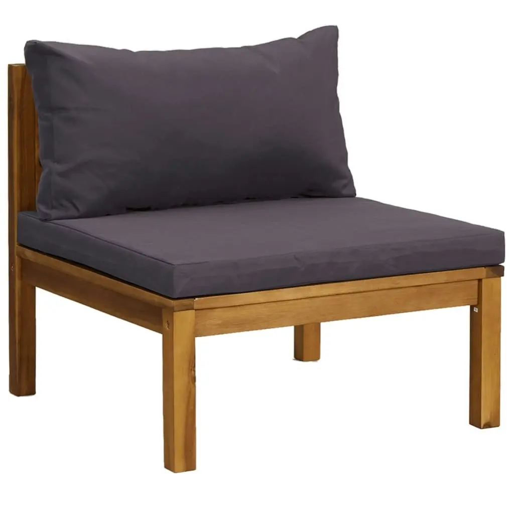 3-Seater Garden Sofa with Cushion Solid Acacia Wood 3086900