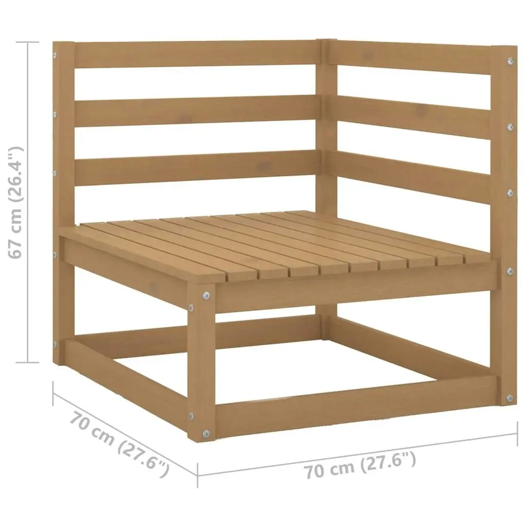 3-Seater Garden Sofa with Cushions Solid Pinewood 3076372