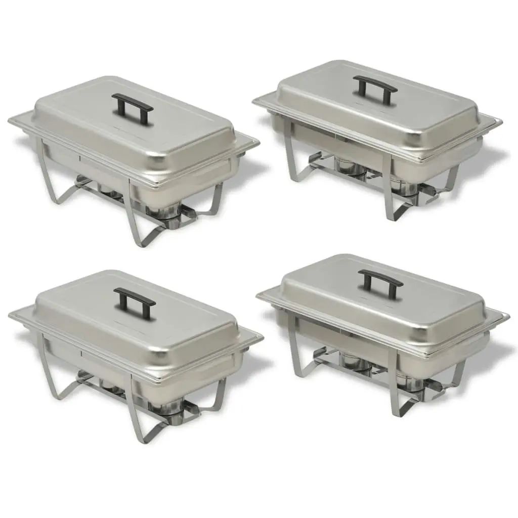 4 Piece Chafing Dish Set Stainless Steel 50530