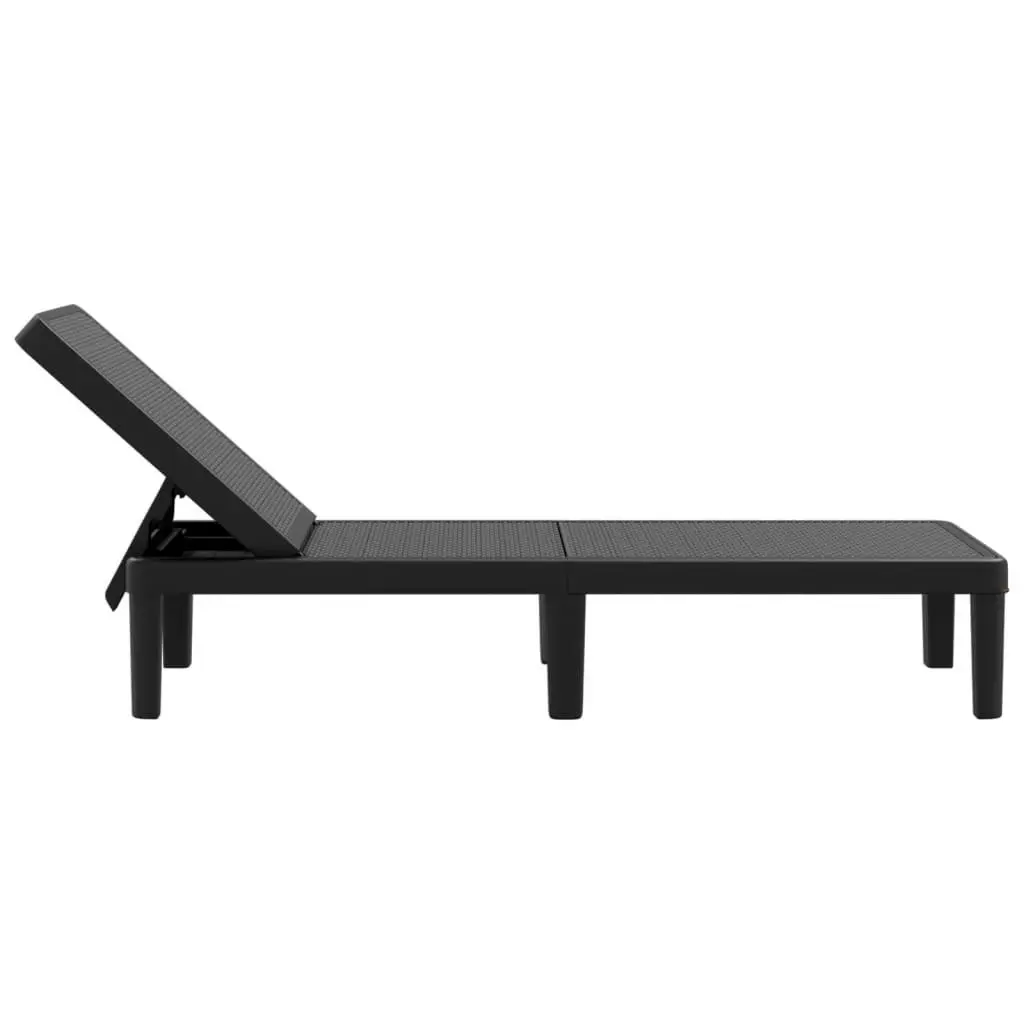 4-Way Height Adjustable Sun Lounger 155.5x57x28 cm Polypropylene 4008100