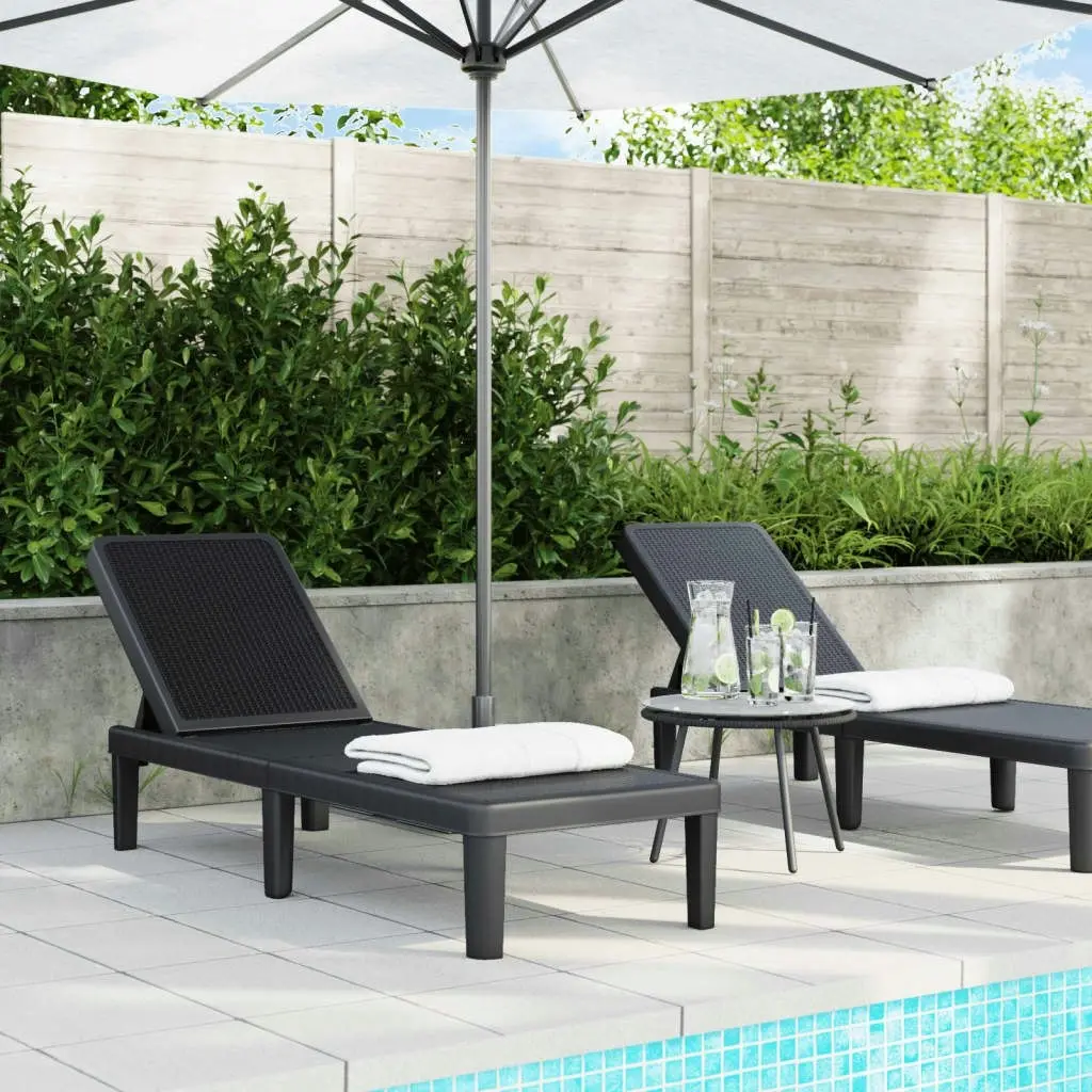 4-Way Height Adjustable Sun Lounger 155.5x57x28 cm Polypropylene 4008100