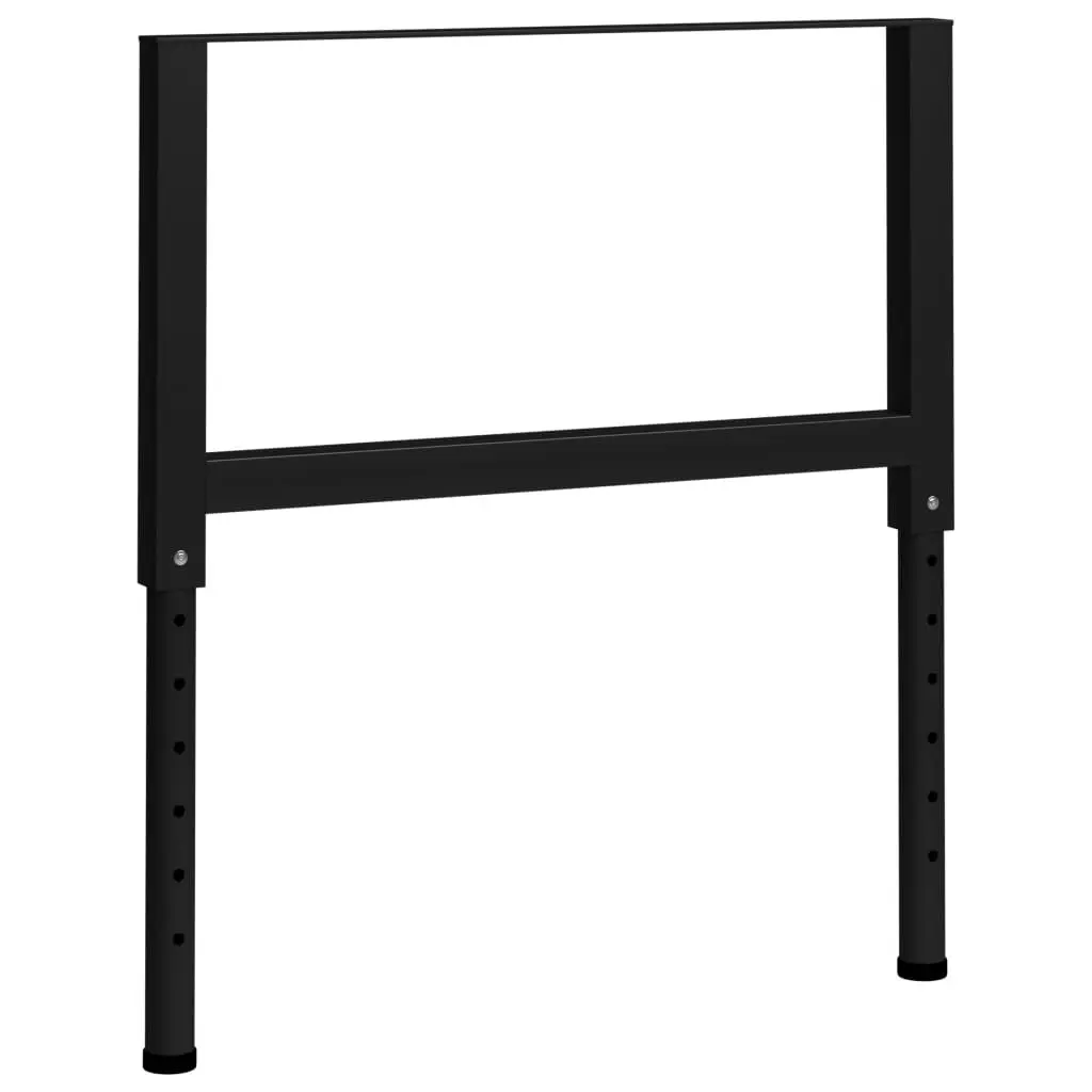 Adjustable Work Bench Frames 2 pcs Metal 85x(69-95.5) cm Black 147933