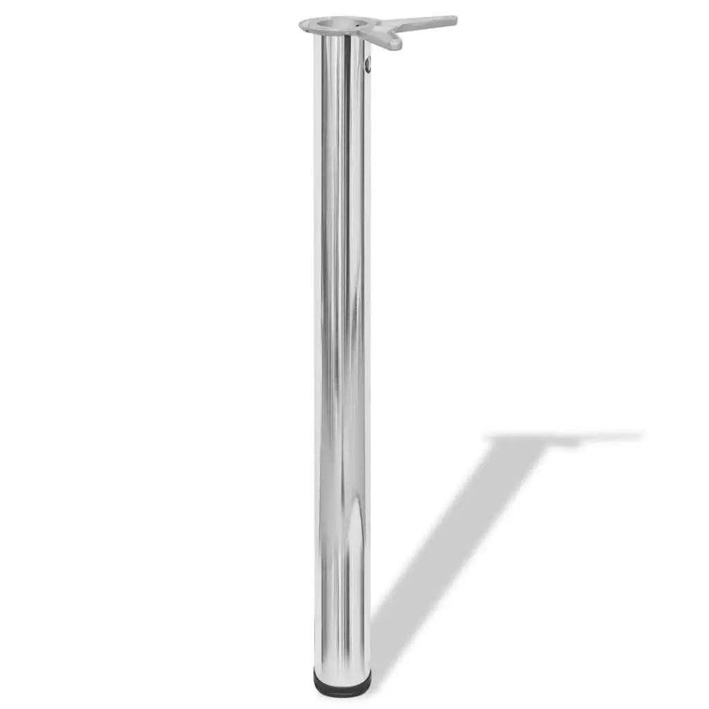 Adjustable Table Legs 4 pcs Chrome 710 mm 242133