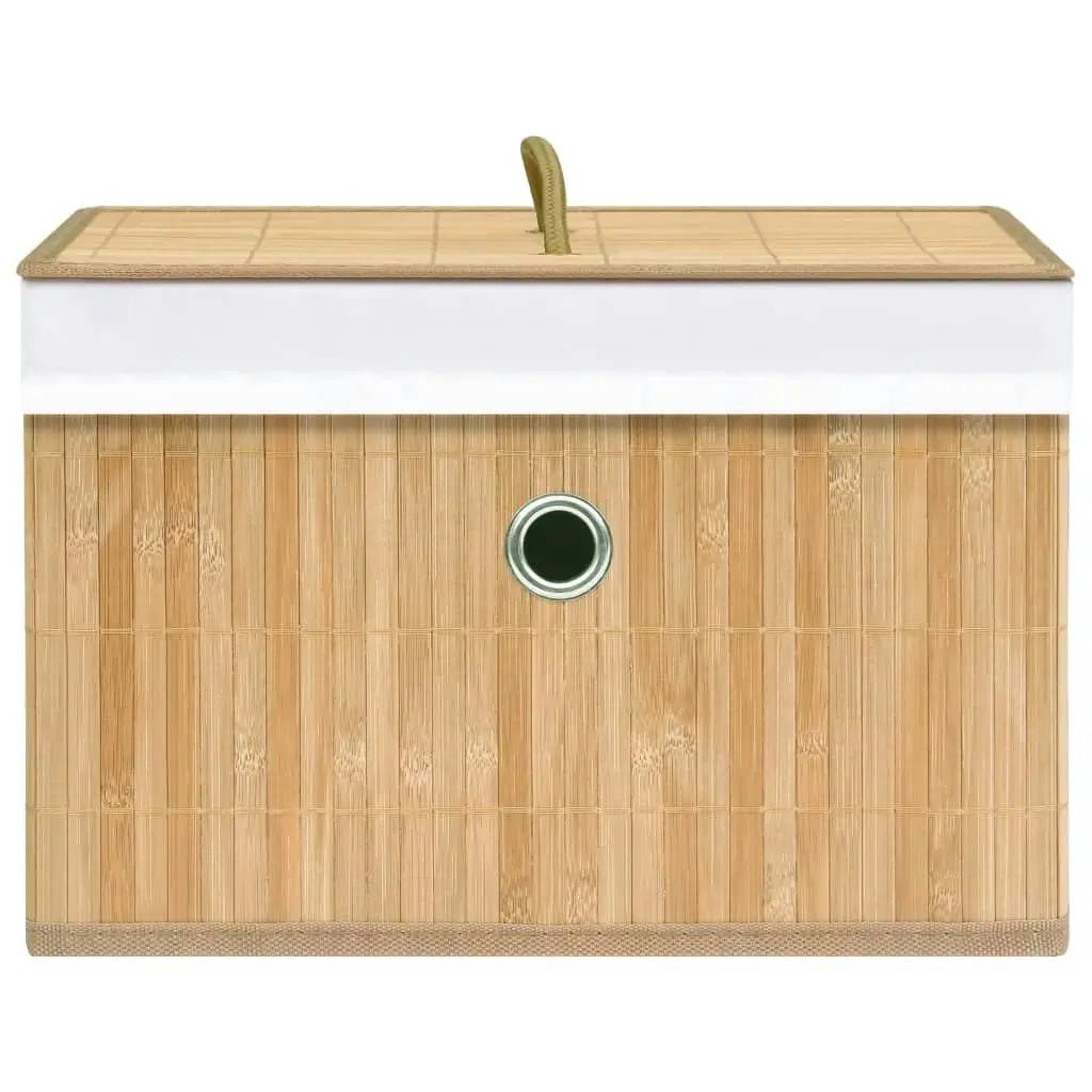 Bamboo Storage Boxes 4 pcs 320765