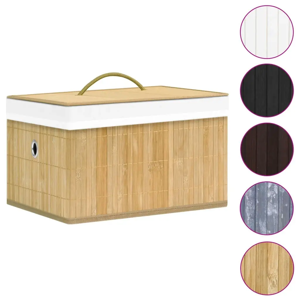 Bamboo Storage Boxes 4 pcs 320765